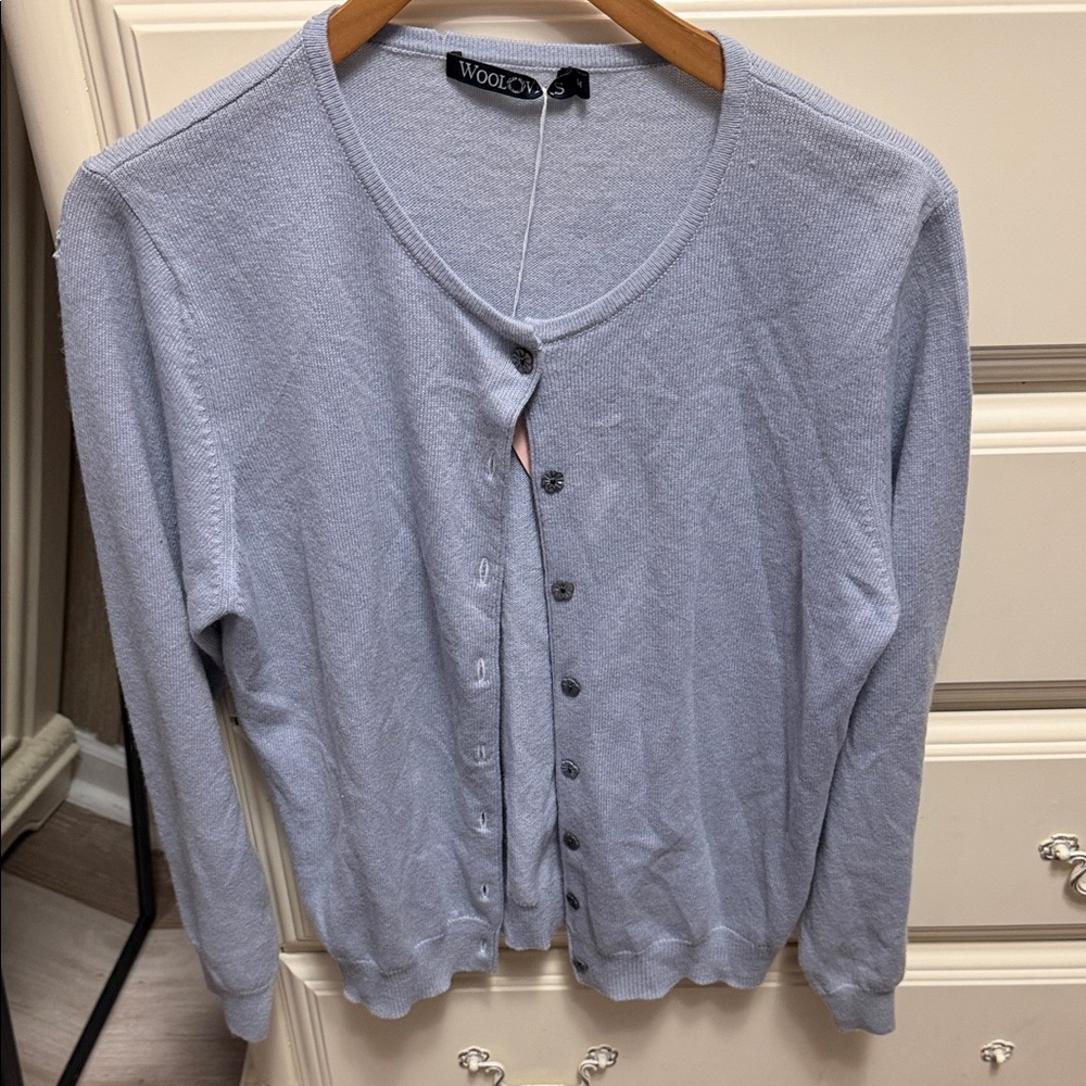 Woolovers Light Gray Cardigan